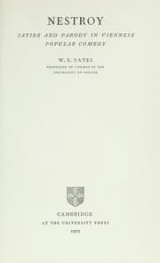Tapa de Nestroy; satire and parody in Viennese popular comedy