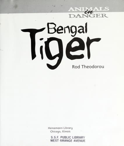 Tapa de Bengal tiger