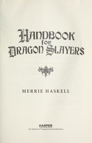 Tapa de Handbook for dragon slayers