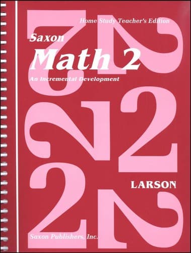 Tapa de Saxon Math 2