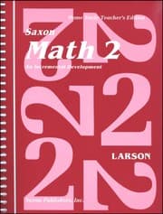 Tapa de Saxon Math 2