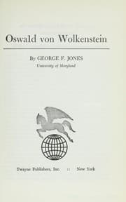 Tapa de Oswald von Wolkenstein