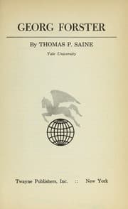 Tapa de Georg Forster