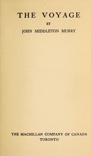 Tapa de The voyage