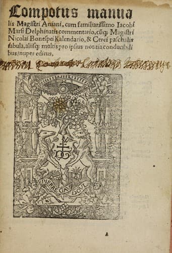 Tapa de Compotus manualis magistri Aniani