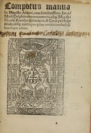 Tapa de Compotus manualis magistri Aniani