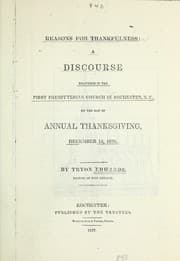 Tapa de Reasons for thankfulness