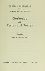 Tapa de Gorboduc; or, Ferrex and Porrex