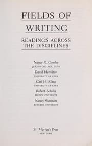 Tapa de Fields of writing