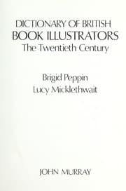 Tapa de Dictionary of British book illustrators