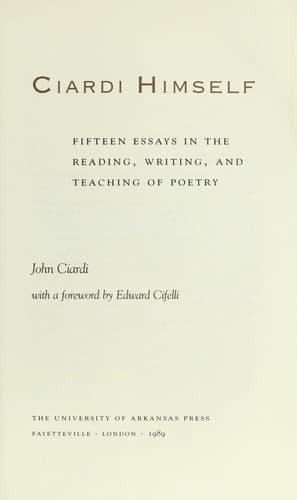 Tapa de Ciardi himself