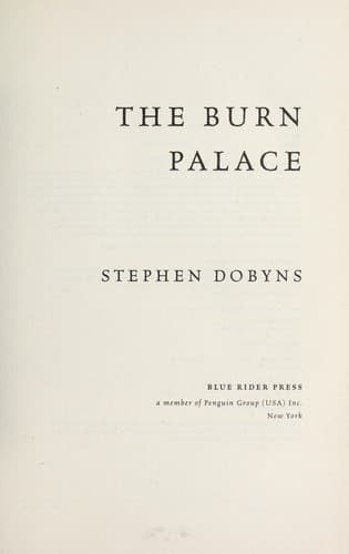 Tapa de The burn palace