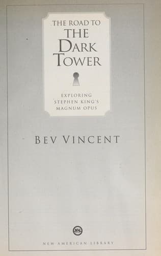Tapa de The road to The dark tower