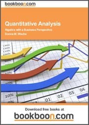 Tapa de Quantitative Analysis Algebra with a Business Perspective