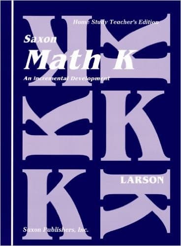 Tapa de Saxon Math K