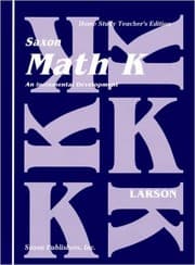 Tapa de Saxon Math K