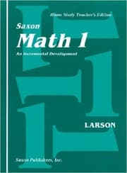 Tapa de Saxon Math 1