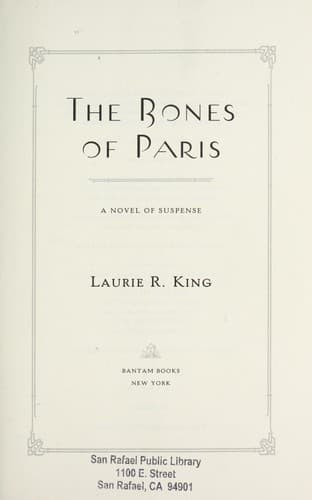 Tapa de The bones of Paris