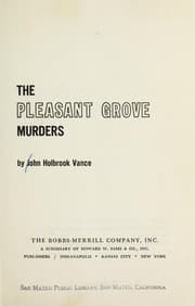 Tapa de The Pleasant Grove murders