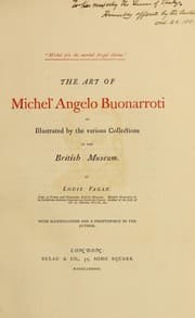 Tapa de The art of Michel' Angelo Buonarroti