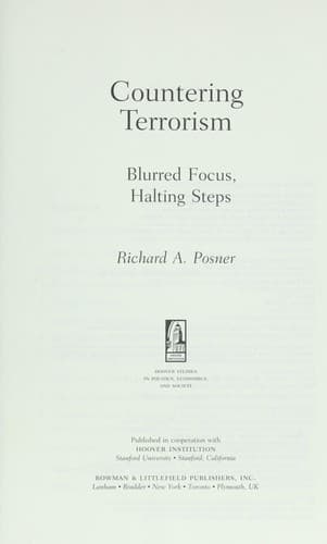Tapa de Countering terrorism