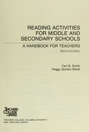 Tapa de Reading activities for middle and secondary schools