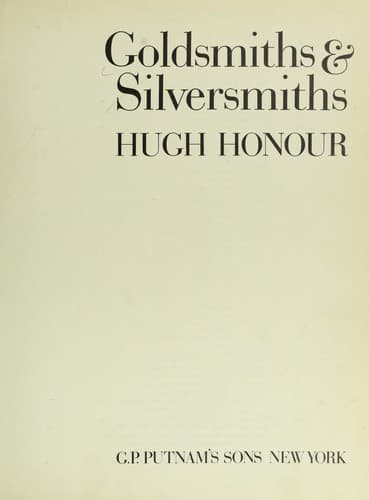 Tapa de Goldsmiths & silversmiths