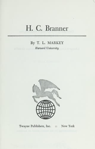 Tapa de H.C. Branner