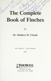Tapa de The complete book of finches