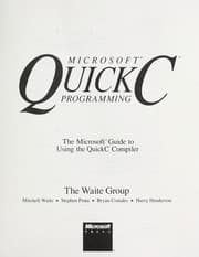 Tapa de Microsoft QuickC programming
