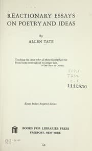 Tapa de Reactionary essays on poetry and ideas
