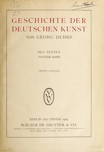 Tapa de Geschichte der deutschen Kunst