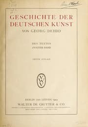 Tapa de Geschichte der deutschen Kunst
