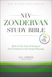 Tapa de NIV Zondervan Study Bible, Hardcover, Full Color, Free Digital