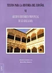 Tapa de Textos para la historia del español VI