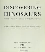 Tapa de Discovering dinosaurs in the American Museum of Natural History