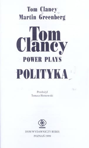 Tapa de Tom Clancy power plays