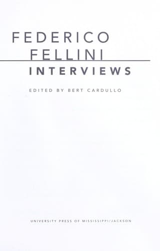 Tapa de Federico Fellini