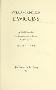 Tapa de William Addison Dwiggins