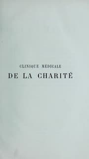 Tapa de Clinique m©♭dicale de la Charit©♭ : le©ʹons et m©♭moires