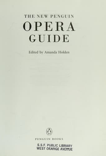 Tapa de The New Penguin opera guide
