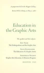 Tapa de Education in the graphic arts