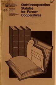 Tapa de State incorporation statutes for farmer cooperatives