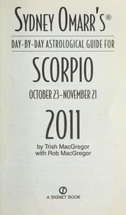 Tapa de Sydney Omarr's day-by-day astrological guide for Scorpio, October 23-November 21, 2011