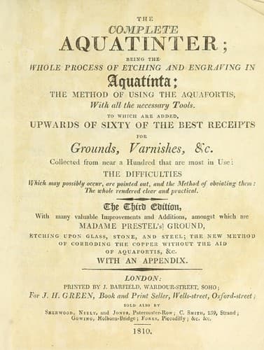 Tapa de The complete aquatinter