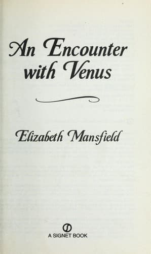 Tapa de An Encounter with Venus