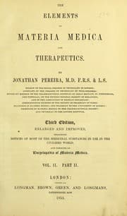 Tapa de The elements of materia medica and therapeutics
