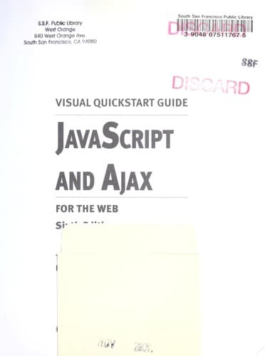 Tapa de JavaScript and Ajax for the Web
