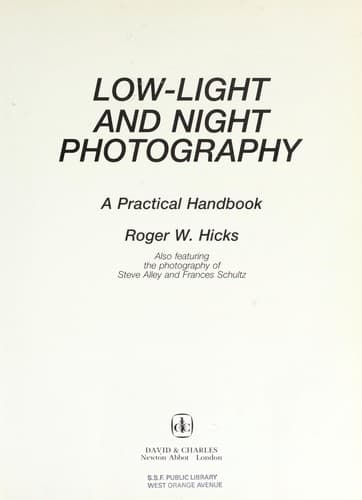 Tapa de Low-light and night photography