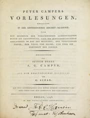Tapa de Peter Campers Vorlesungen, gehalten in der Amsterdammer Zeichen-Akademie, über den Ausdruck der verschiedenen Leidenschaften durch die Gesichtszüge